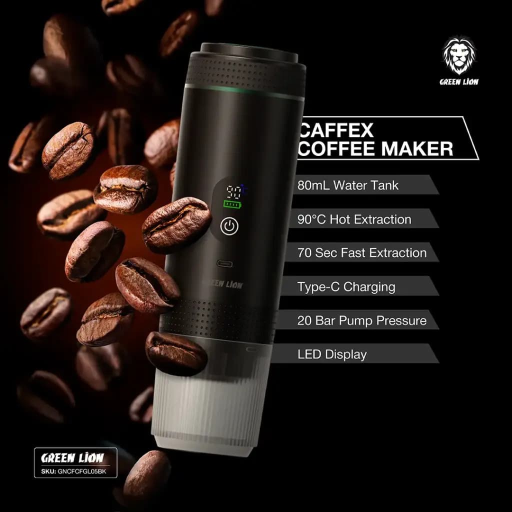 قهوه ساز گرین لاین مدل Green Lion Caffex Coffee Maker GNCFCFGL05 | Caffex — تصویر ۲