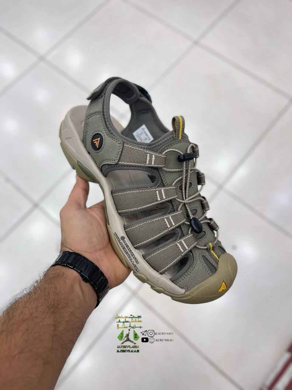 صندل هامتو ست مردانه و زنانه زیتونی homtoo sandal