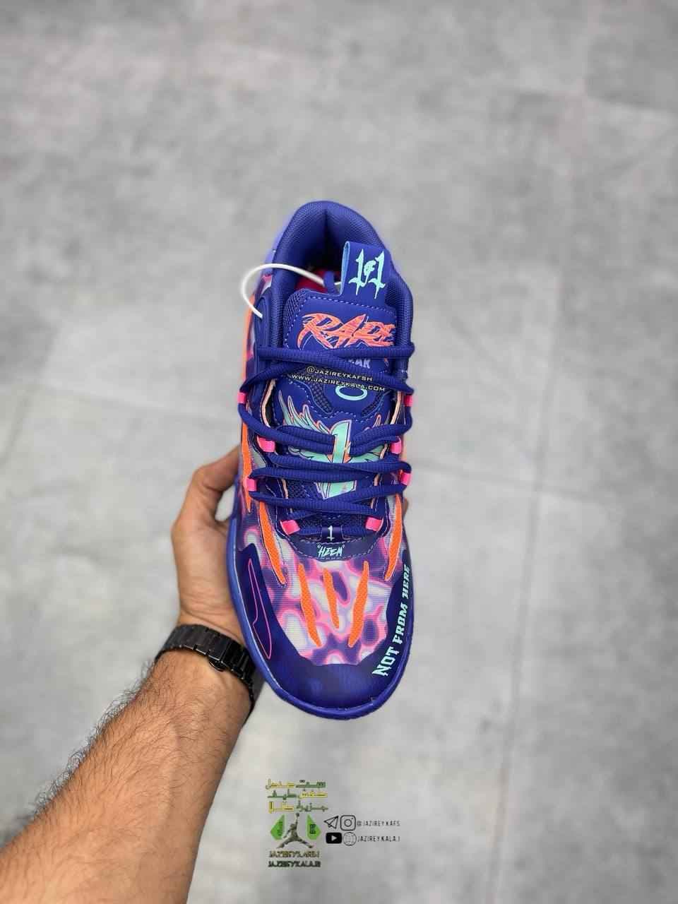 کتانی پوما دیپ puma dip rare قرمز و بنفش — تصویر ۲