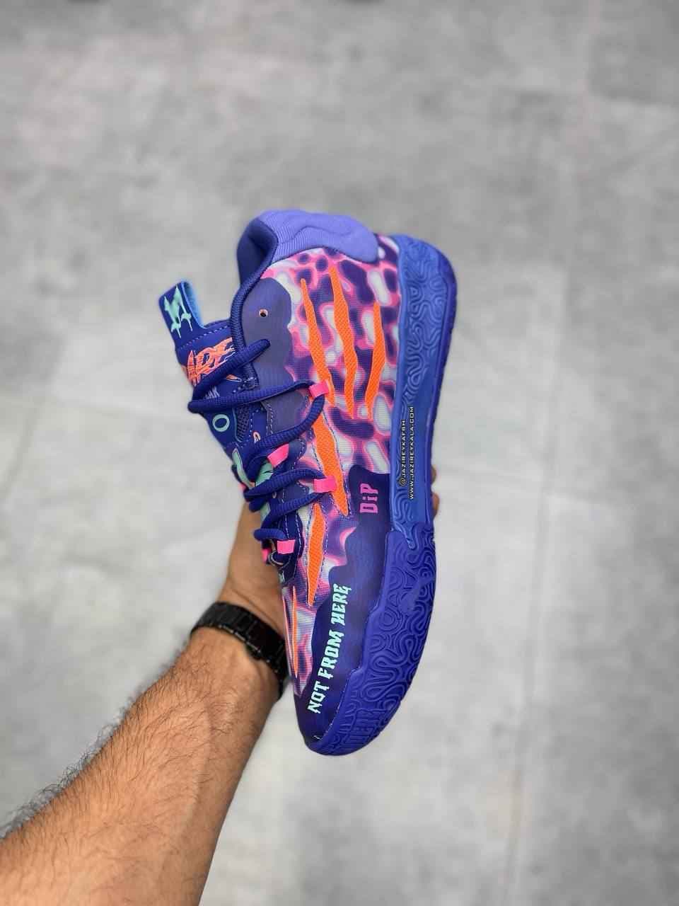 کتانی پوما دیپ puma dip rare قرمز و بنفش — تصویر ۳