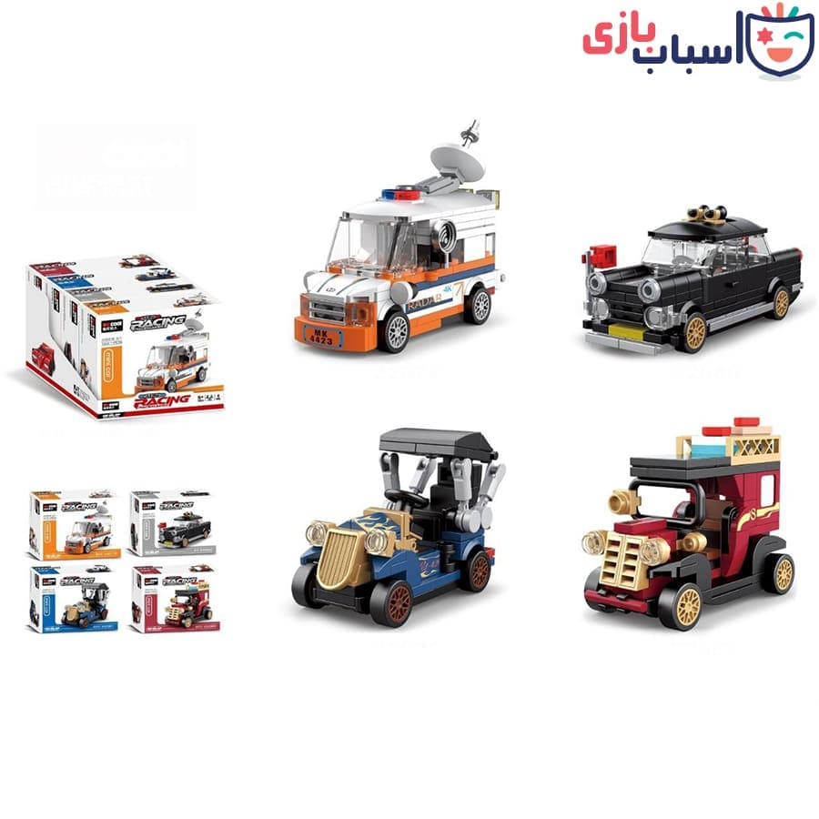 لگو باکس ۴ عددی ماشین – کد 22079-22082 — تصویر ۲