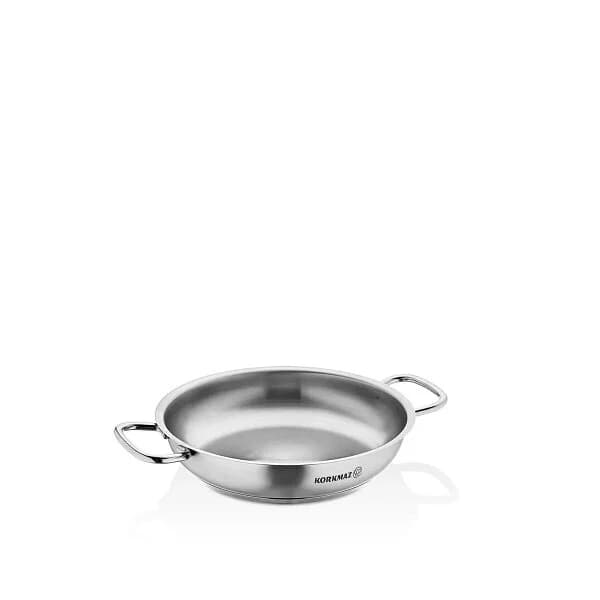 تابه دو دسته کرکماز مدل پرولاین پائیا ساتن 16×4 سانتی‌متر A1190 ا Korkmaz Proline Paella Satin 16×4 cm Double-Handled Pan A1190