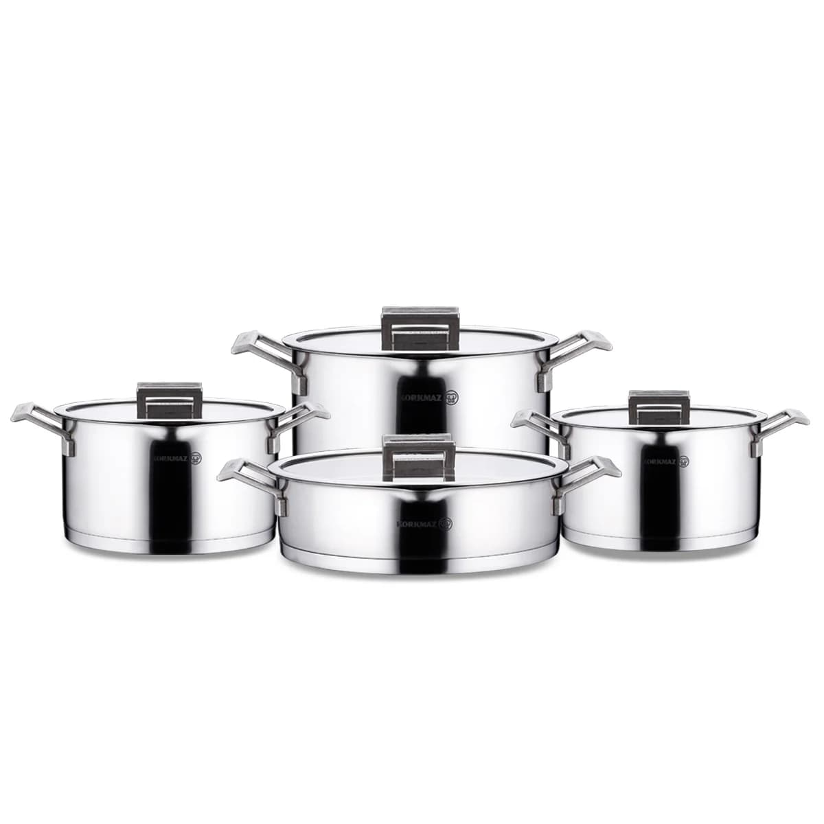 سرویس قابلمه ۸ پارچه کرکماز مدل Innova A2787 ا KORKMAZ Innova 8-Piece Cookware Set A2787