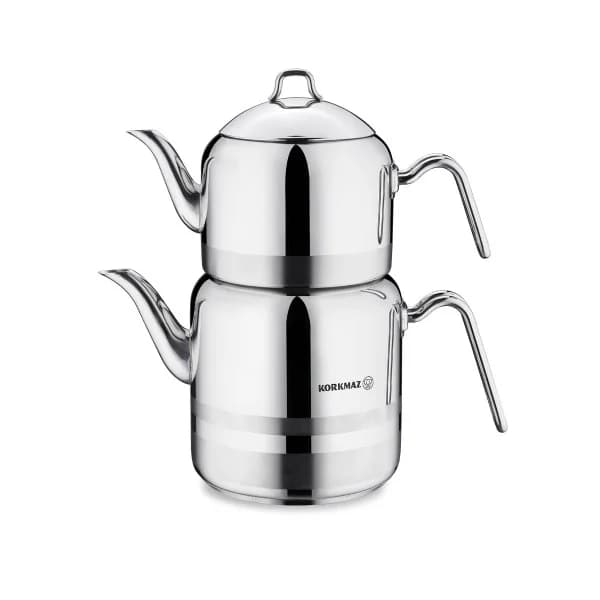 کتری و قوری کرکماز مدل لارگو A114 ا KORKMAZ kettle and teapot model Largo A114