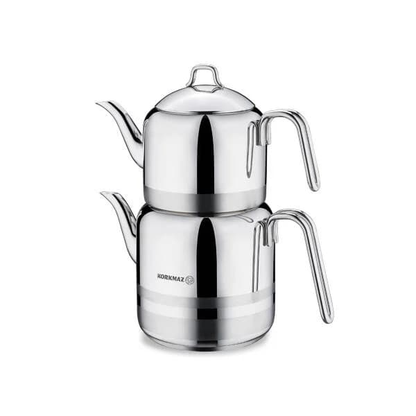 کتری و قوری کرکماز مدل مگا A113 ا KORKMAZ kettle and teapot model Mega A113