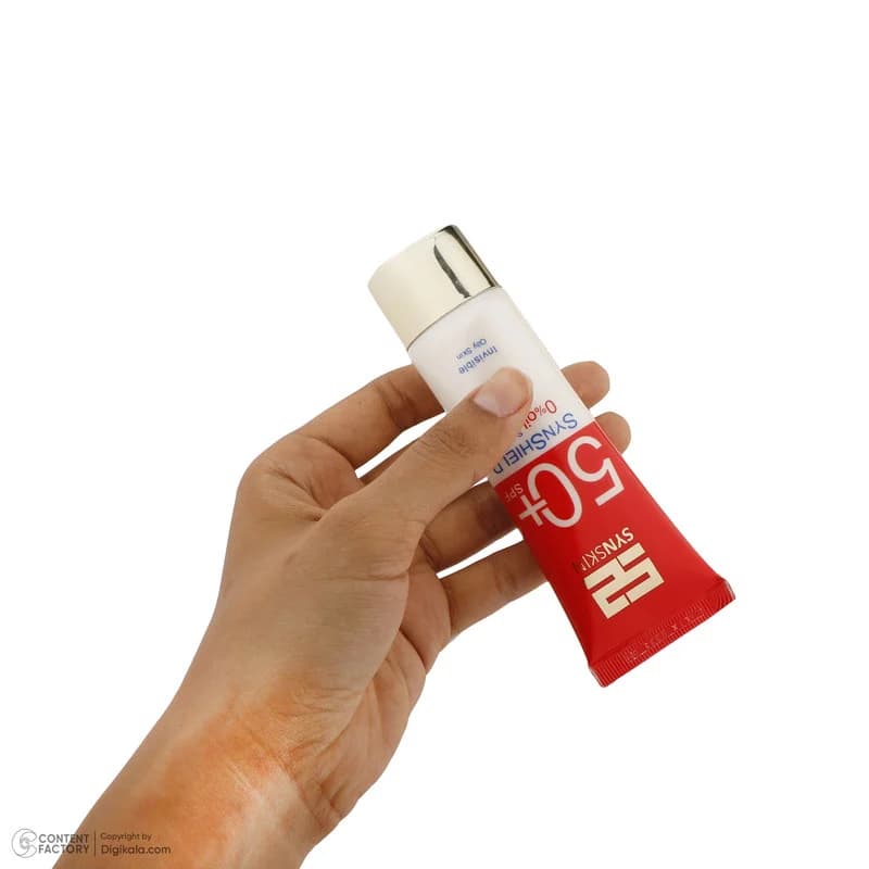 ژل کرم ضدآفتاب ساین اسکین بدون رنگ SPF50 مدل SynShield، مناسب پوستهای چرب، حجم 50 میلیلیتر — تصویر ۷