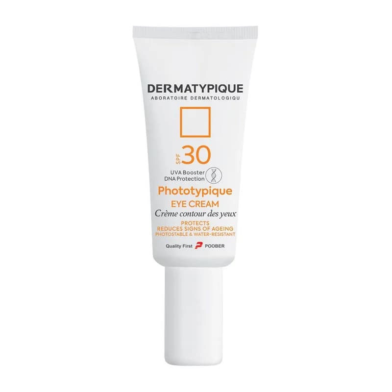 کرم ضد آفتاب بی رنگ دور چشم درماتیپیک SPF 30 مدل Phototypique محافظ UVA ،UVB مناسب برای انواع پوست حجم 20 میلی‌لیتر
