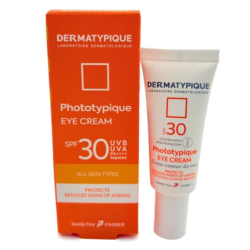 کرم ضد آفتاب بی رنگ دور چشم درماتیپیک SPF 30 مدل Phototypique محافظ UVA ،UVB مناسب برای انواع پوست حجم 20 میلی‌لیتر — تصویر ۲