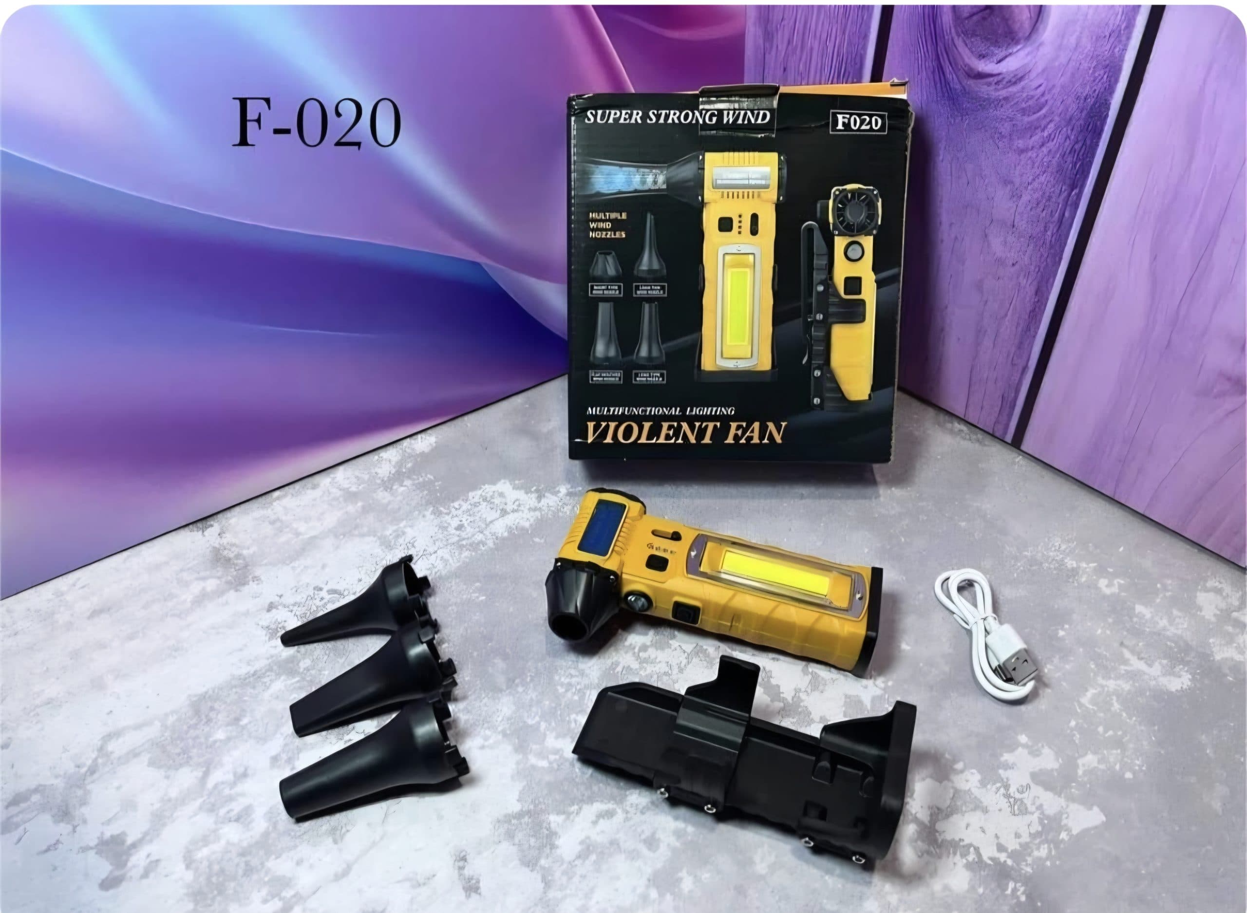 جت فن دمنده مدل F020 چراغ قوه دار