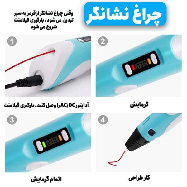 قلم سه بعدی مدل 3DPEN-2 جادویی — تصویر ۴