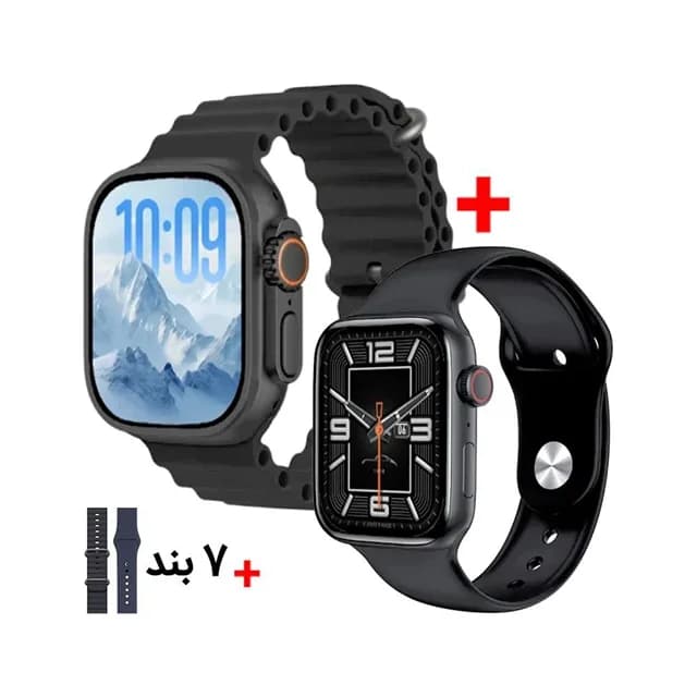 ساعت هوشمند اپل مدل KW36 MAX همراه 7 بند اضافه — تصویر ۳