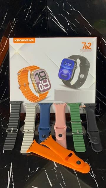 ساعت هوشمند اپل مدل KW36 MAX همراه 7 بند اضافه — تصویر ۴