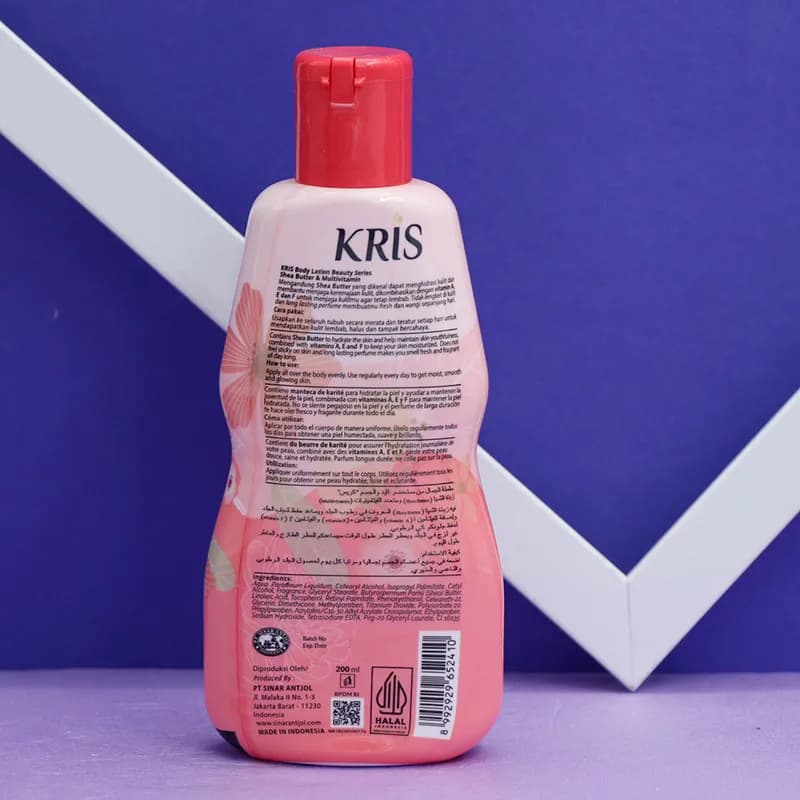 لوسیون بدن کریس صورتی KRIS Fresh Hydration حجم 200 میل کد 91262 — تصویر ۲
