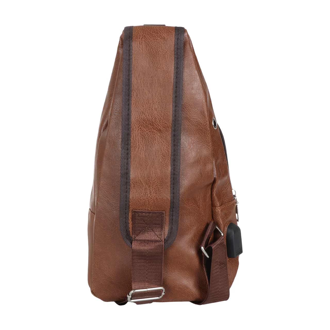 کیف تک بند مدل Body Bag چرمی — تصویر ۳