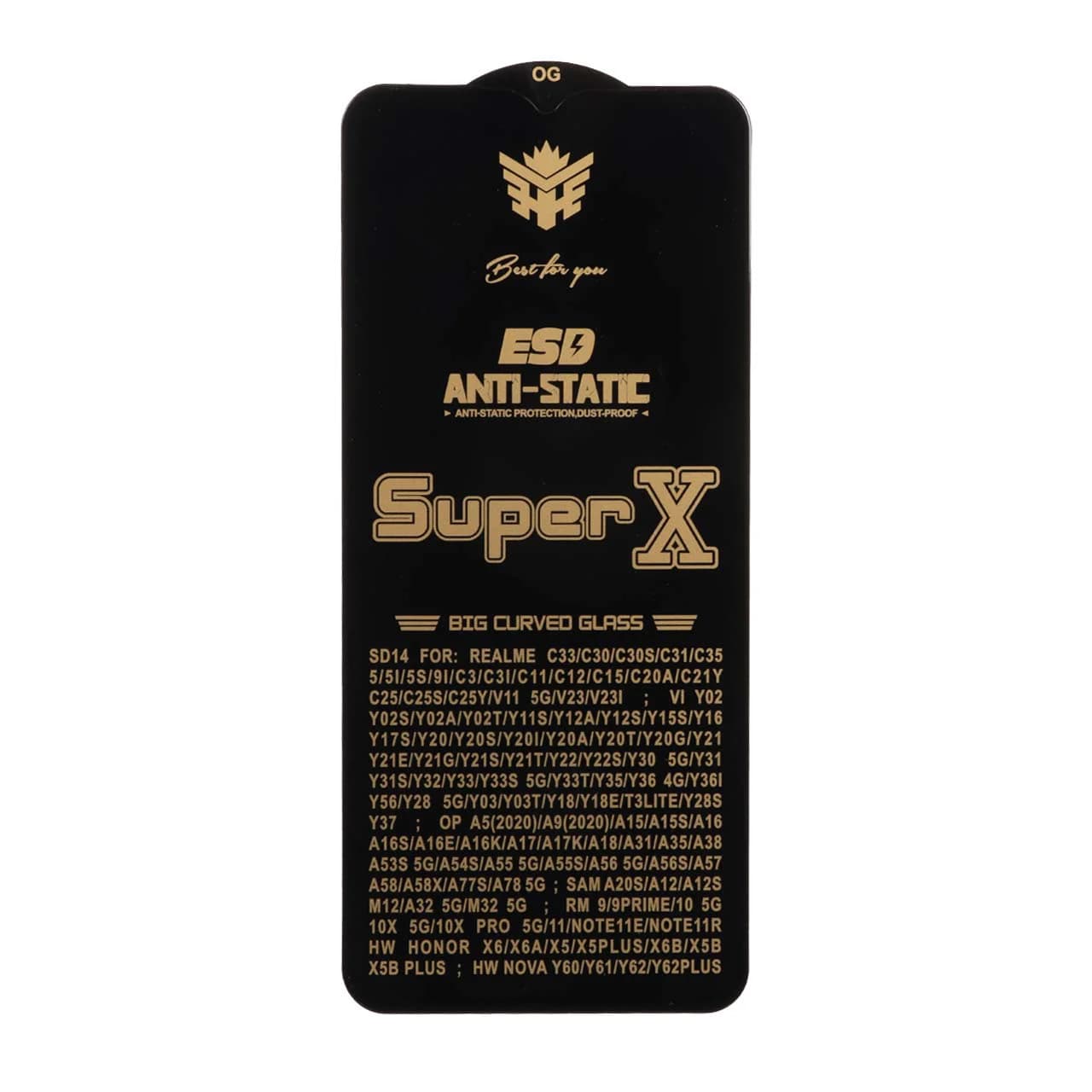 محافظ صفحه نمایش آنتی استاتیک Full Cover Super X مدل A12 / A02 / A02S / A03 / A03S / A03 Core / A04 / A04S / A04E / A13 / A23 / A32 5G / M02 / M04 / M12 / M13 / M23 / M33 /F13 / A1 Plus / A2 Plus / M4 — تصویر ۲