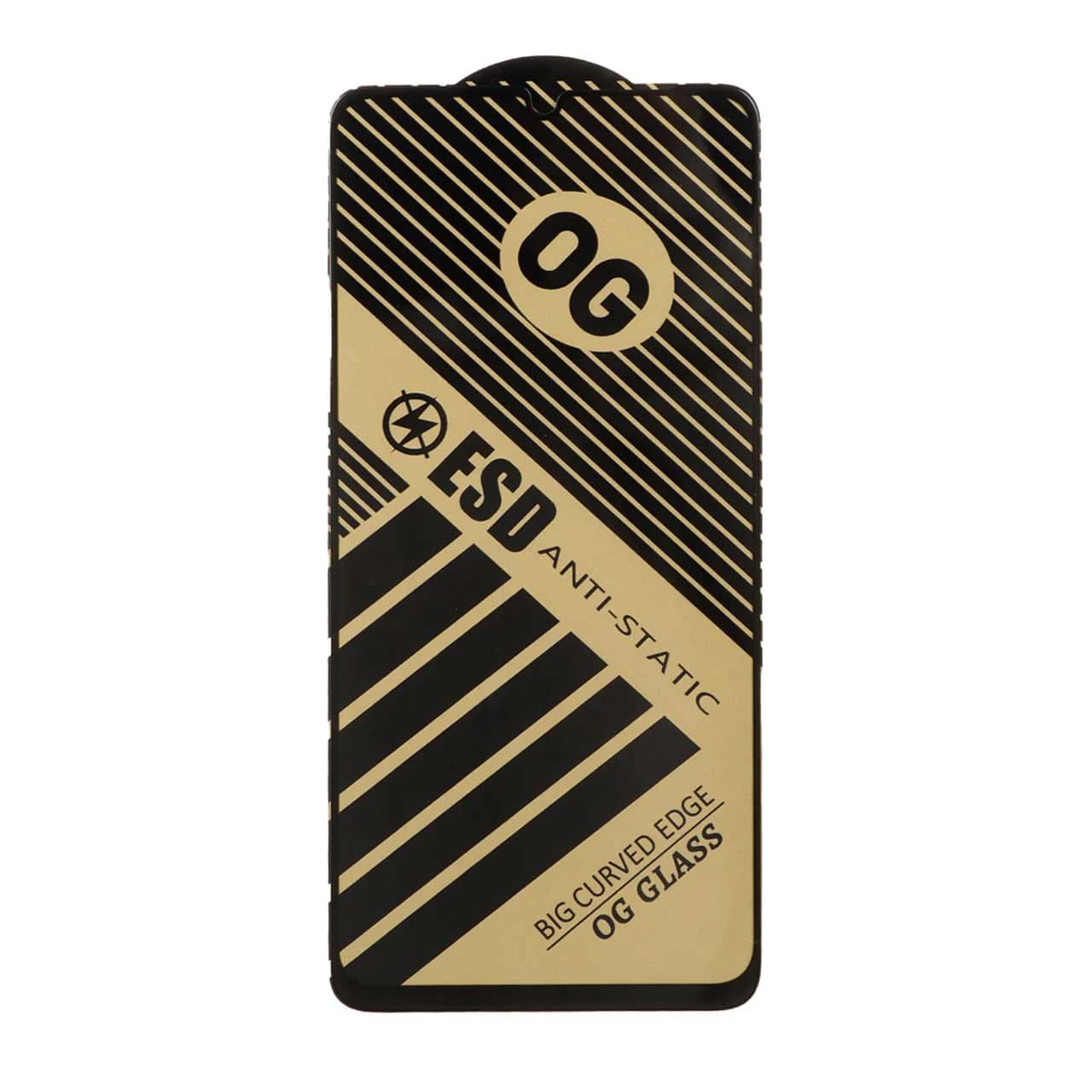 محافظ صفحه نمایش شیشه ای Full Cover OG Anti Static ESD مدل Samsung Galaxy A07 / A06 / A05 / Xiaomi Redmi 13C / Poco C65 / Poco M6 5G / Honor X7 / X7A / Realme C51 / Realme C53