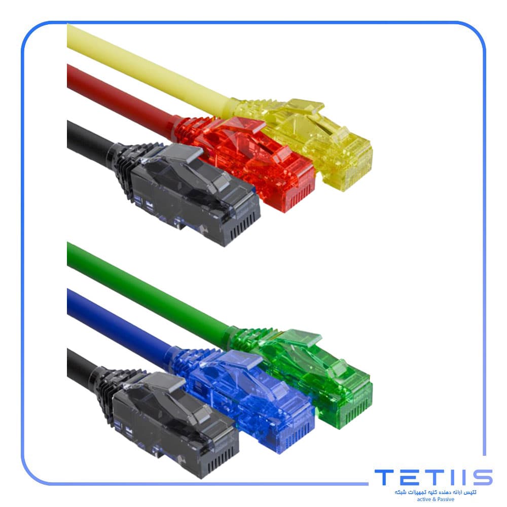 کابل پچ کورد شبکه CAT6A کاروبن 3متر/U/UTP،تا 680 مگاهرتز،LSZH، در5 رنگ