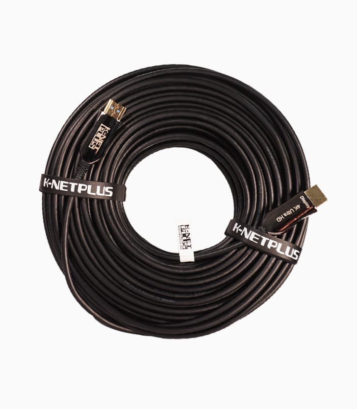 کابل ۲٫۰ HDMI فیبر نوری کی نت پلاس ۵۰ متری KP-CHAOC500 — تصویر ۳