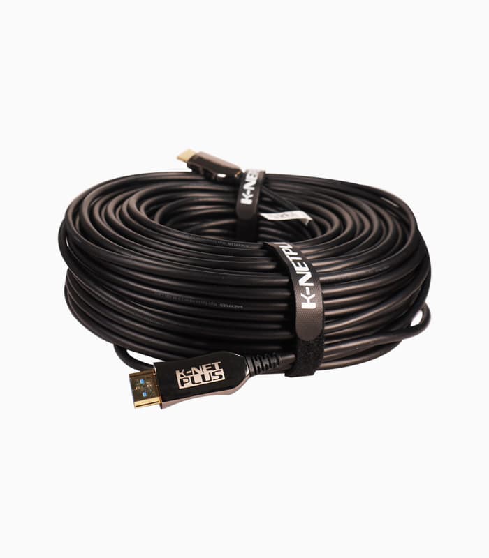 کابل ۲٫۰ HDMI فیبر نوری کی نت پلاس ۵۰ متری KP-CHAOC500 — تصویر ۴