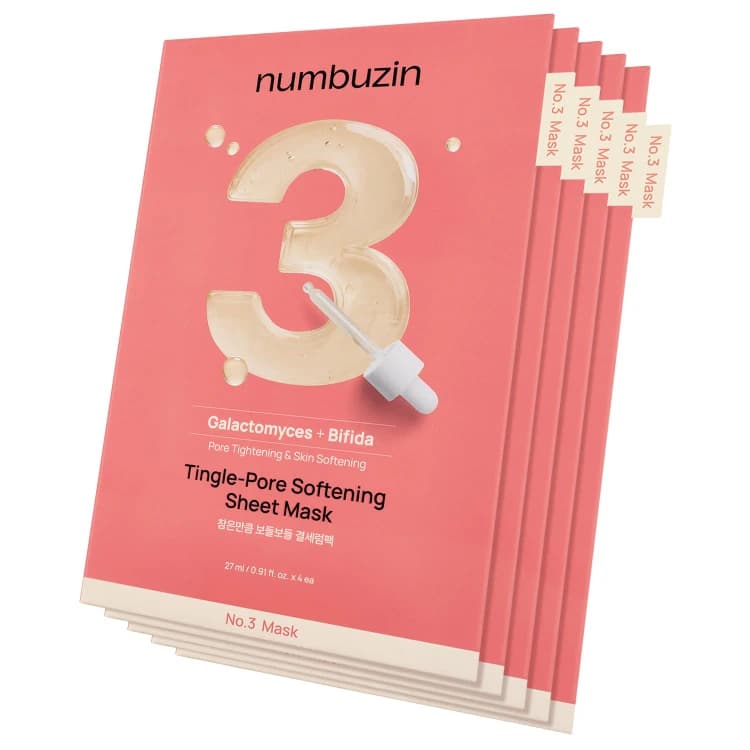 ماسک ورقه‌ای ضد منافذ نامبوزین شماره ۳ | Numbuzin No.3 Tingle-Pore Softening Sheet Mask — تصویر ۷