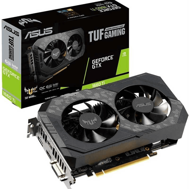 کارت گرافیک ASUS TUF GTX 1660 Ti 6GB GDDR6 استوک | تست‌شده