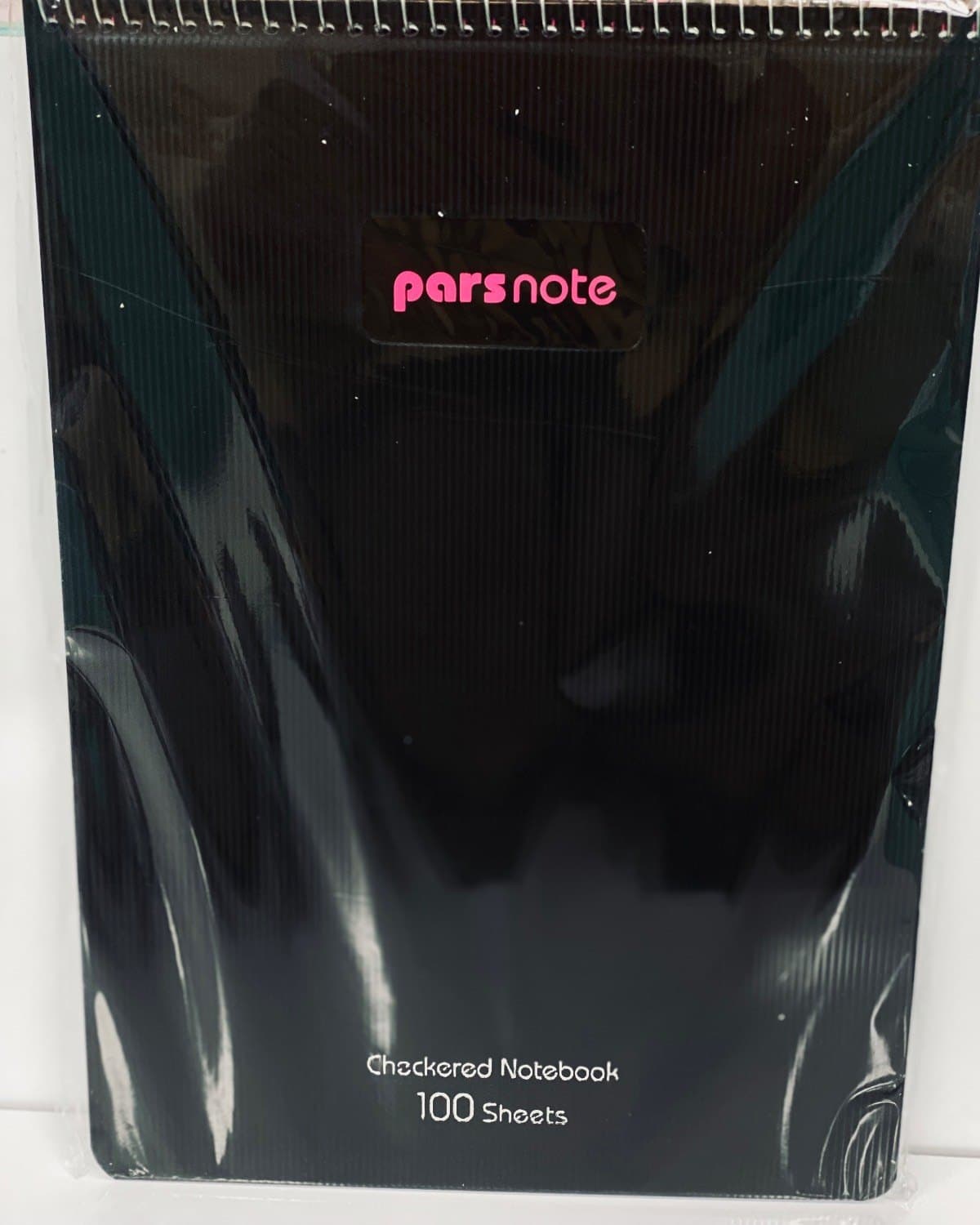 دفترسیمی100برگ رحلی شطرنجی جلد pp باپرفراژ(سیم بالا)R3301