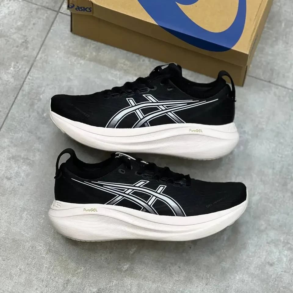 کفش اسیکس نیمباس27 سفید مشکی|ASICS Nimbus 27 — تصویر ۴