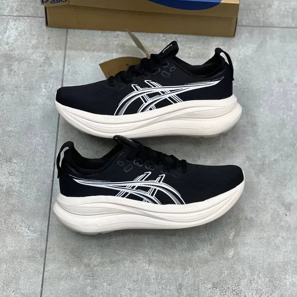 کفش اسیکس نیمباس 28 سفید مشکی|ASICS Nimbus 28 — تصویر ۴