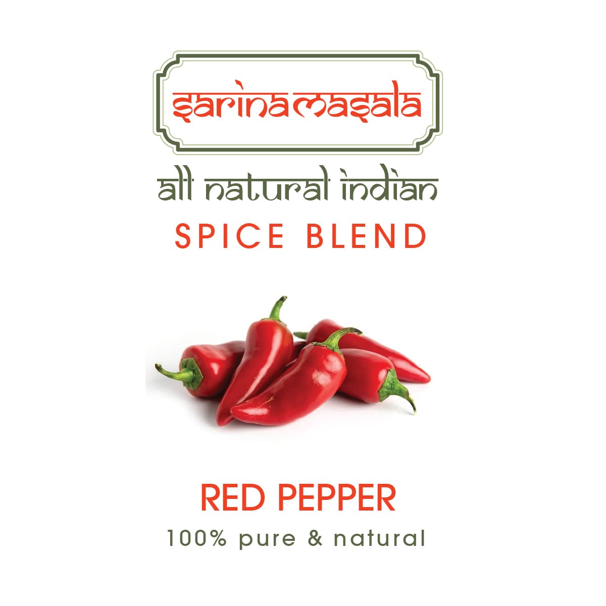 ادویه فلفل قرمز اتشین ویژه Red Pepper سارینا ماسالا