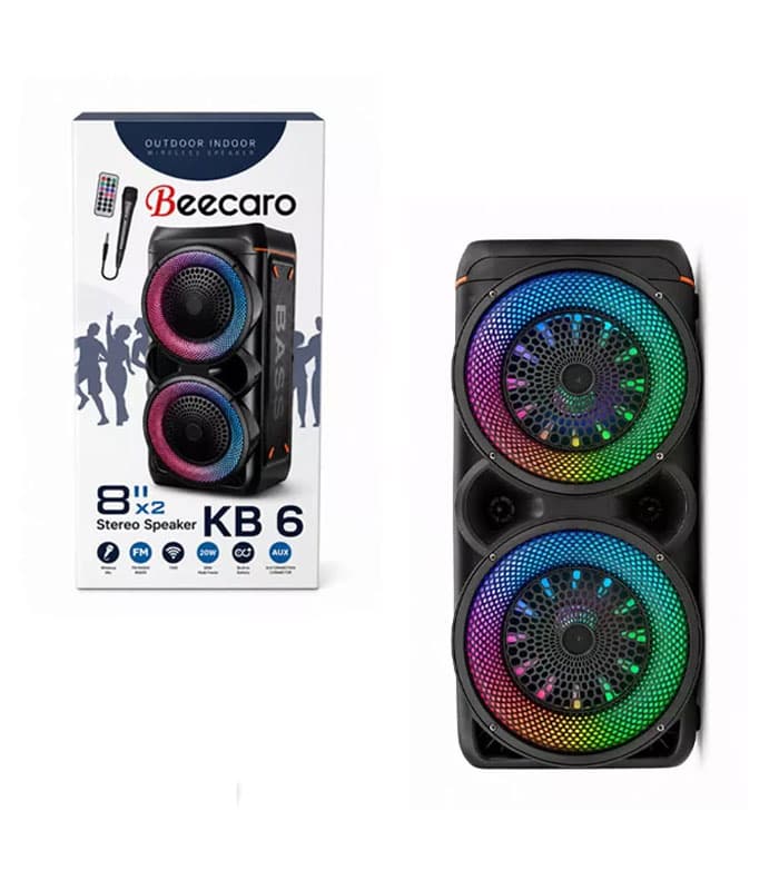 اسپیکر بلوتوثی قابل حمل بیکارو (Beecaro) مدل KB6 دارای گارانتی