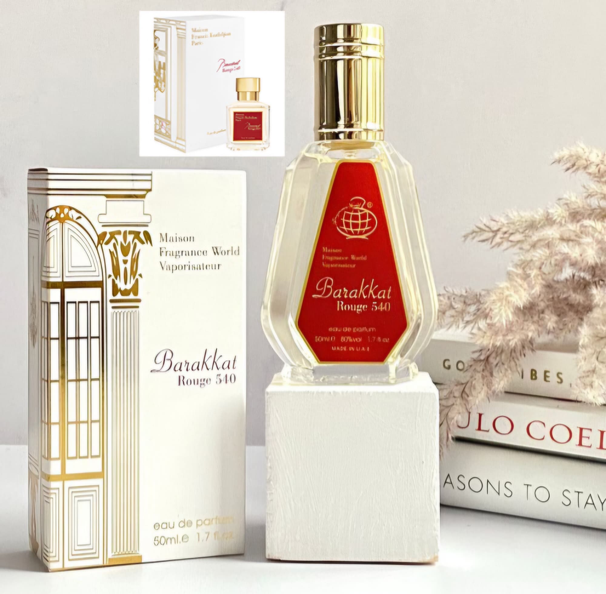 عطر 50 میل فراگرنس وردرایحه باکارات رژ سفید