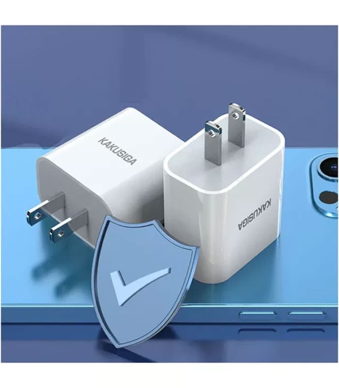 شارژر دیواری 20 وات کاکوسیگا مدل KSC-819 PD به همراه کابل لایتنینگ — تصویر ۵