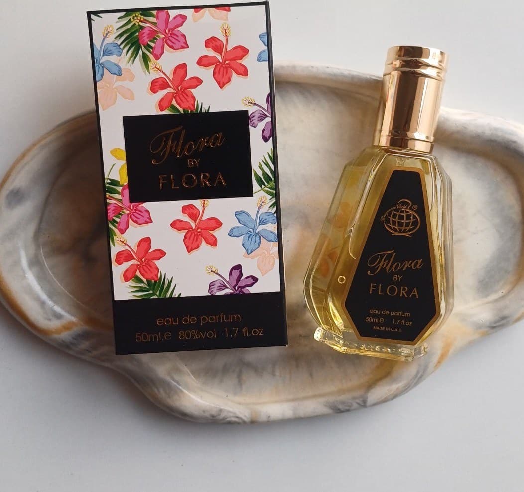 عطر ادکلن زنانه گوچی فلورا فراگرنس ورد فلورا بای فلورا 50 میل (Fragrance World Gucci Flora by Gucci)