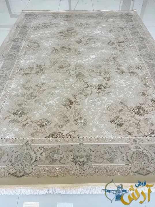 فرش افشان جدید 1200 شانه طرح سارا سبز