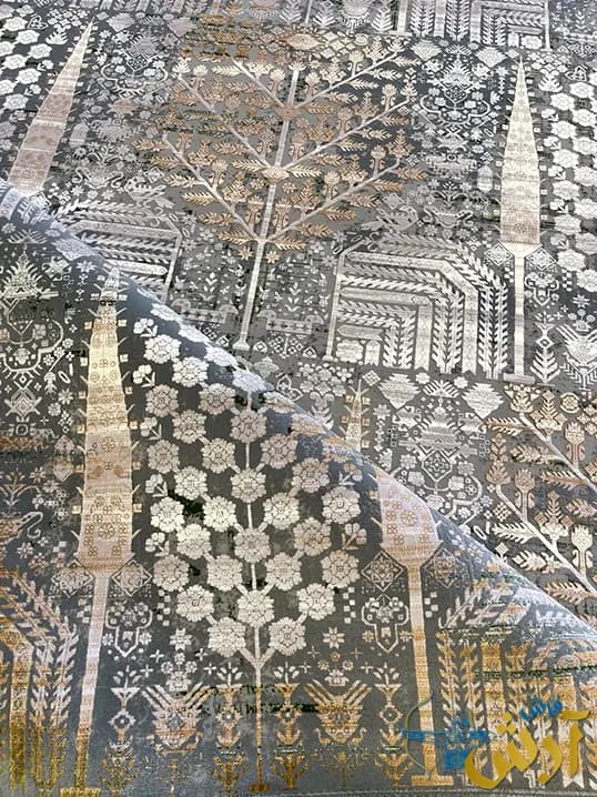 فرش طرح پتینه 1200 شانه سرو فیلی — تصویر ۳