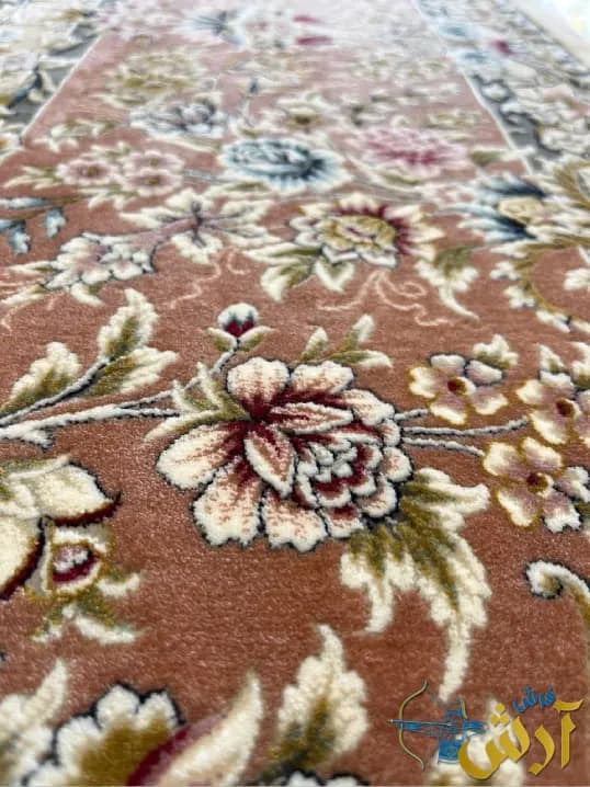 فرش کرم برجسته 1500 شانه طرح گلریس — تصویر ۸