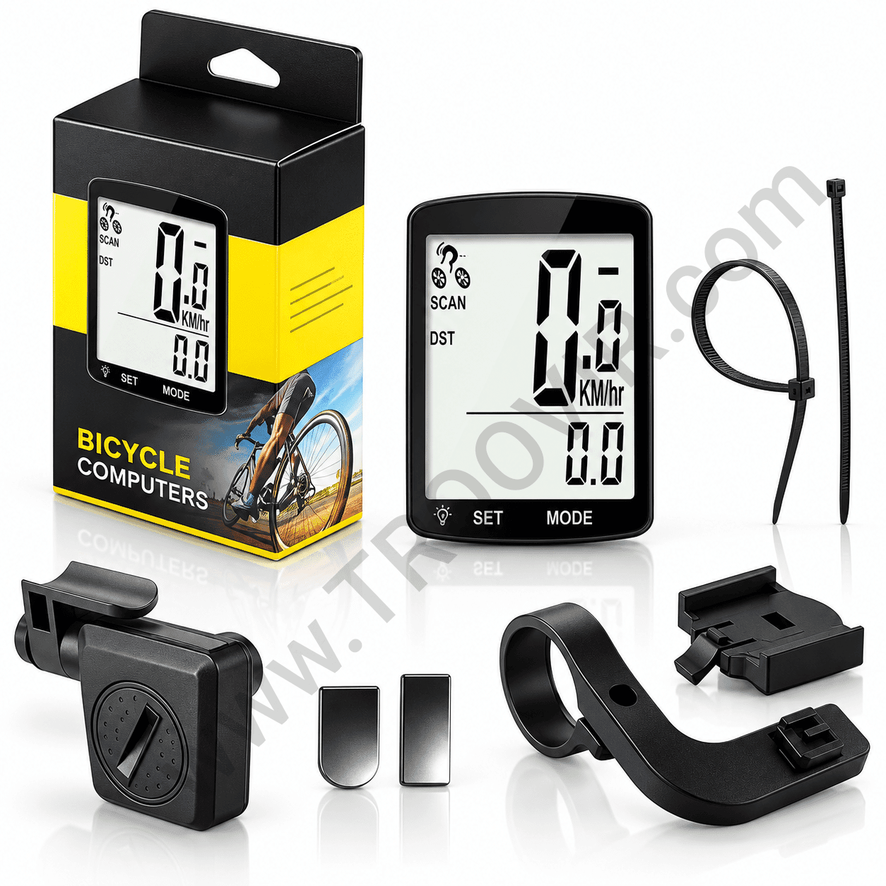 کامپیوتر دوچرخه وایرلس Bicycle Computer؛ کیلومترشمار بی‌سیم حرفه‌ای برای ثبت عملکرد رکاب‌زنی