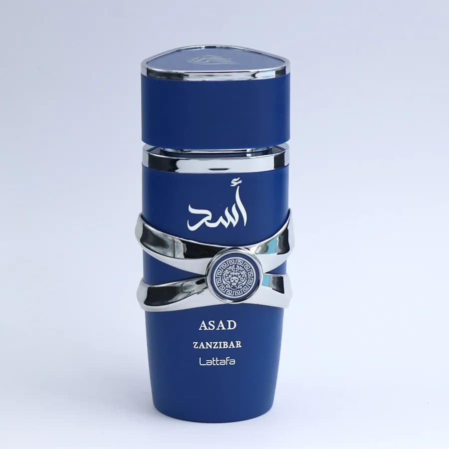 ادکلن لطافه اسد زنزیبار آبی Lattafa ASAD ZANZIBAR اصلی 91180