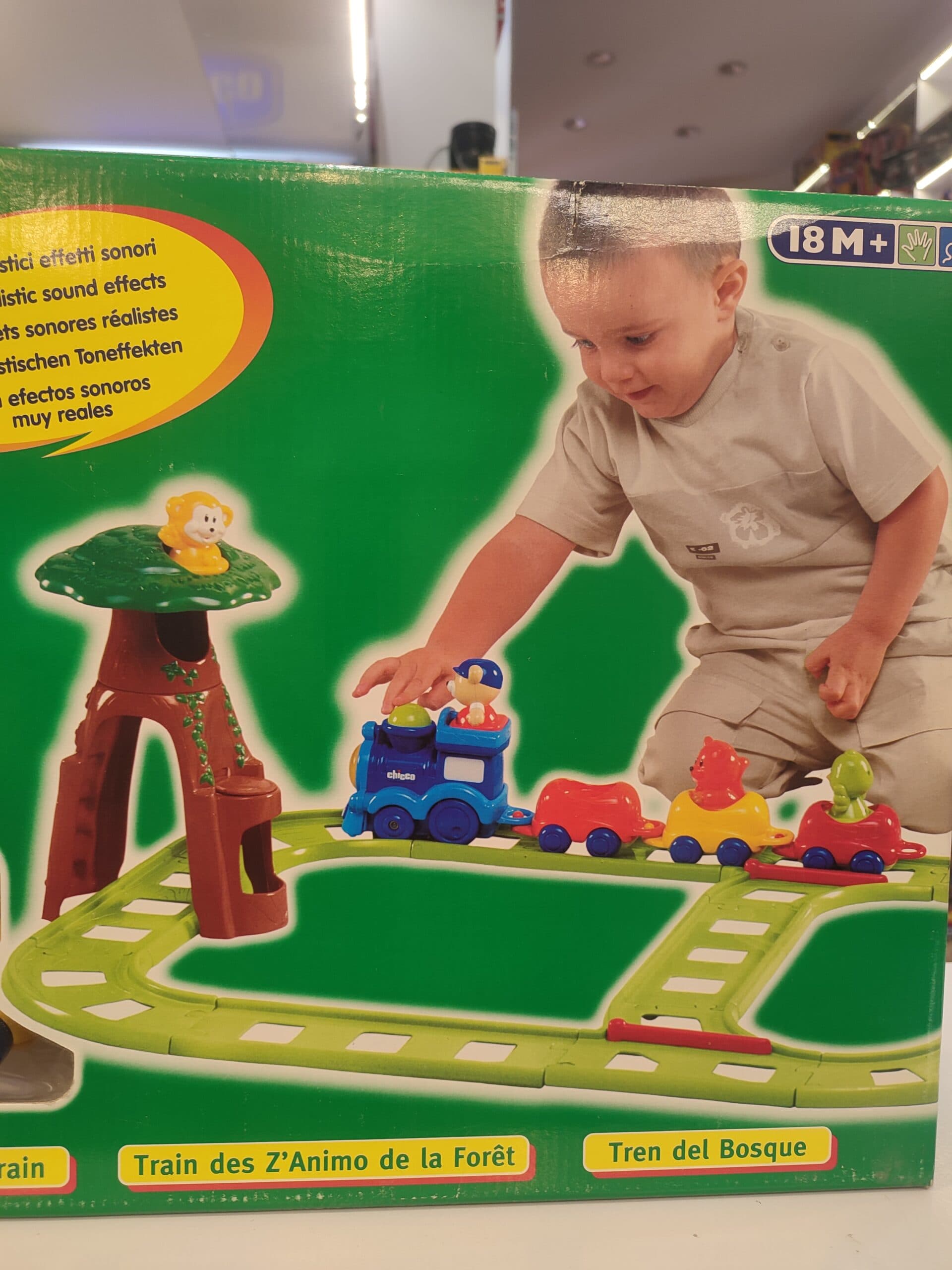 اسباب بازی قطار جدید چیکو با ریل و ترن موزیکال حرکتی chicco Happy Forest Train — تصویر ۲