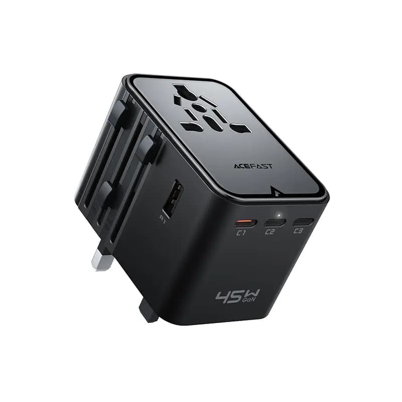 شارژر دیواری و مبدل برق ایس فست ACEFAST Z8 PD45W GaN Fast Charger توان 45 وات