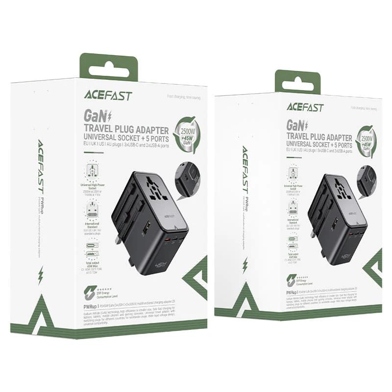 شارژر دیواری و مبدل برق ایس فست ACEFAST Z8 PD45W GaN Fast Charger توان 45 وات — تصویر ۱۰