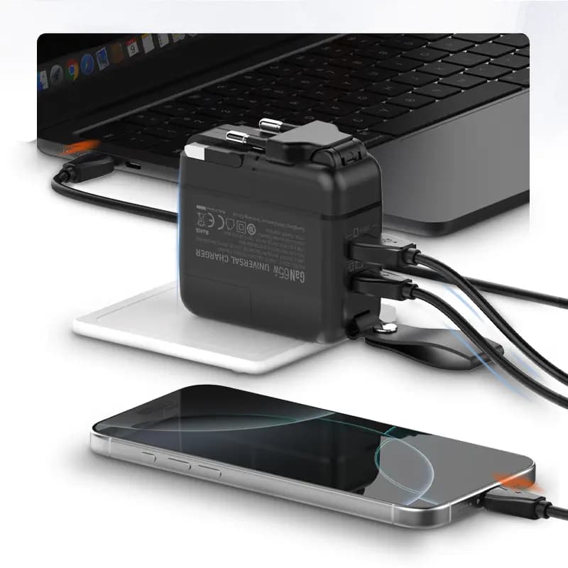 شارژر دیواری الدینیو Ldnio GaN Super Fast Charger Q2618 توان 65 وات — تصویر ۷