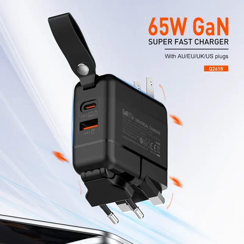شارژر دیواری الدینیو Ldnio GaN Super Fast Charger Q2618 توان 65 وات — تصویر ۵
