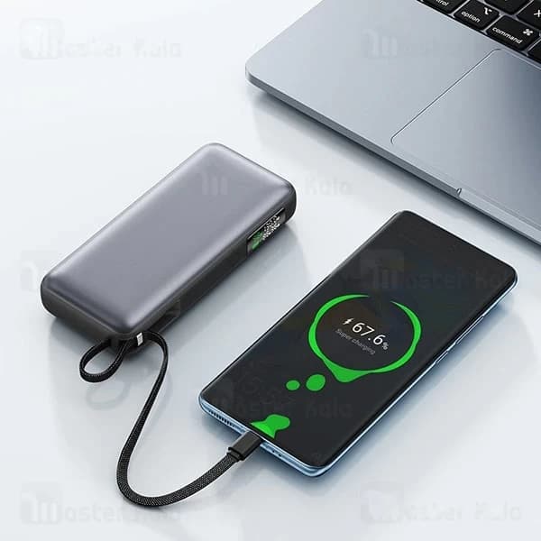 پاوربانک 20000 ایس فست ACEFAST M22 PD130W GaN Fast Charger توان 130 وات همراه با کابل متصل — تصویر ۱۱