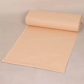 پارچه کتان نخ ساده نارنجی