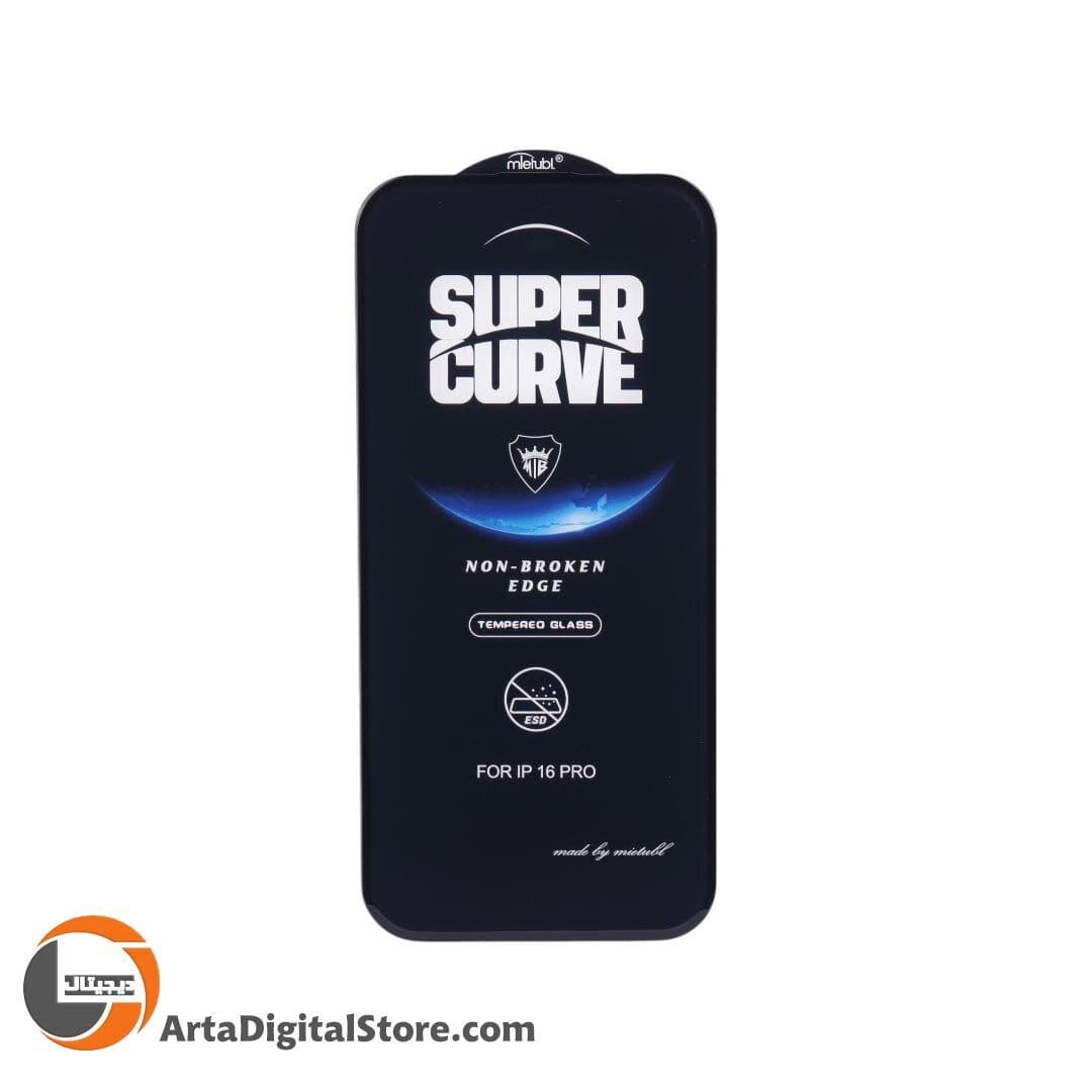 محافظ صفحه آیفون Mietubl Super Curve Glass For iPhone 16 Pro