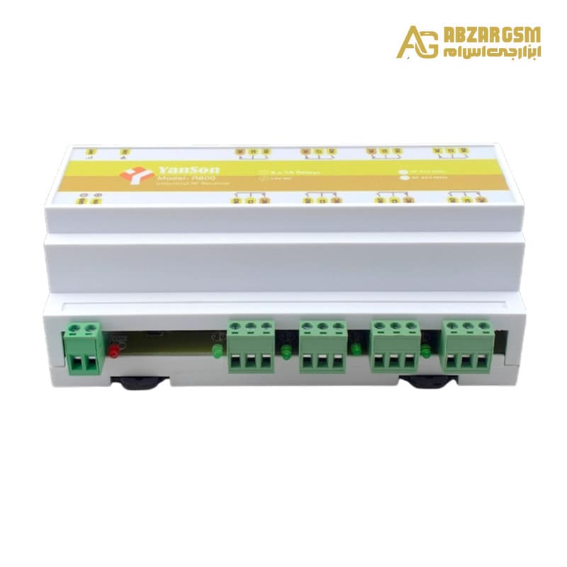 گیرنده ریموتی صنعتی 8 کانال 12V با ارتباط RF مدل R800 — تصویر ۳