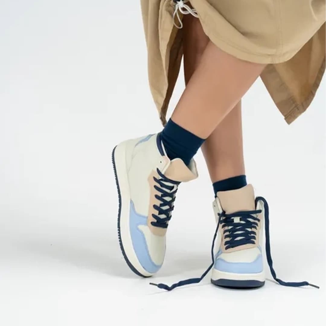کفش کتونی زنانه رزمری مدل sh5047 WHITE/BLUE — تصویر ۲