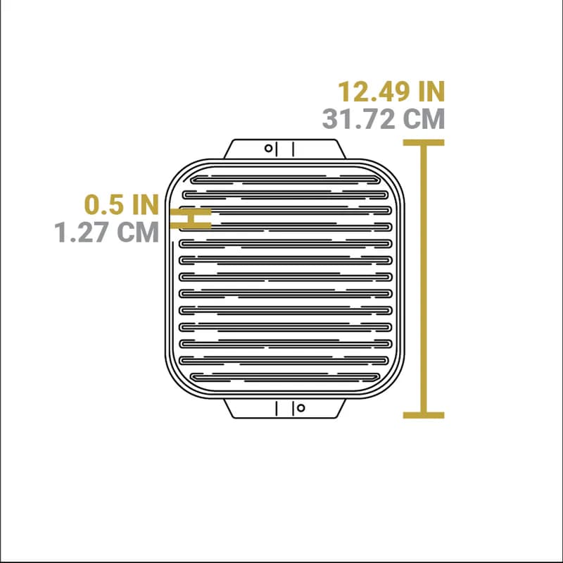 صفحه گریل دو طرفه چدن اصل 26 سانت لاج Lodge Reversible Grill — تصویر ۵