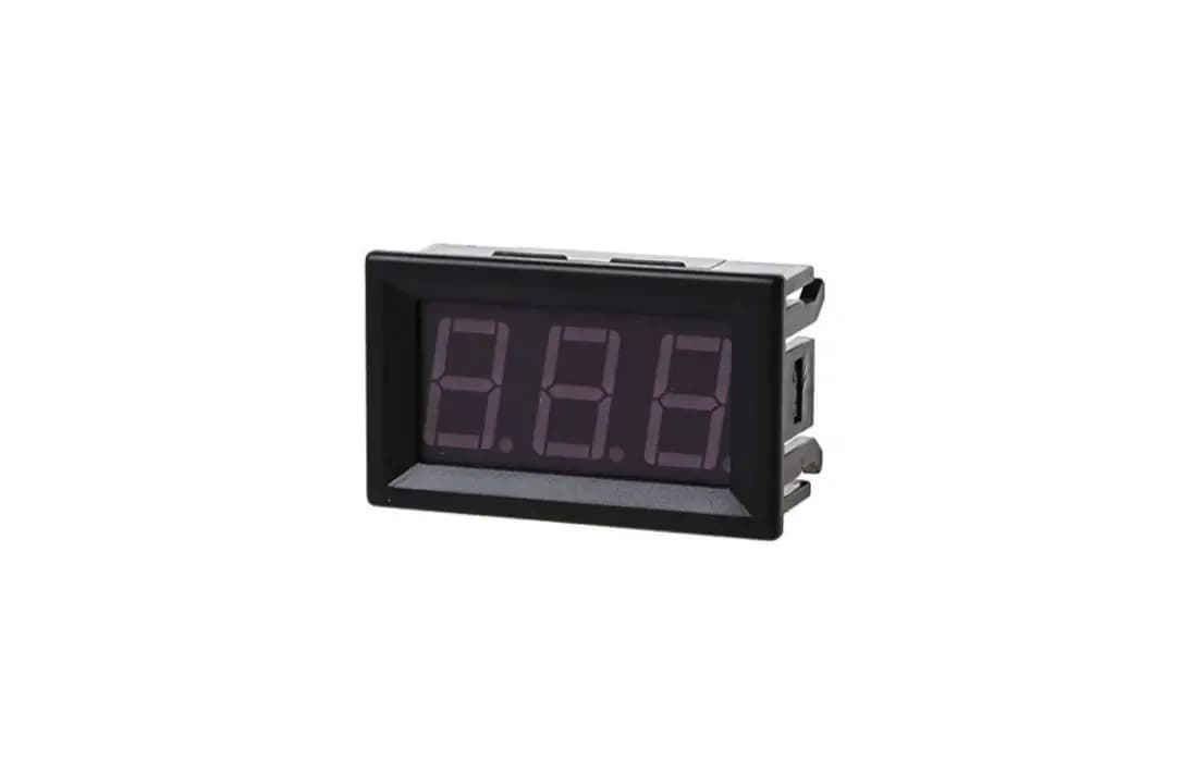 ماژول ولت‌ متر دیجیتال 0-30 ولت 3 سیم پنلی با نمایشگر LED قرمز
